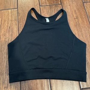 Under Armour Racerback Black Crop Tank